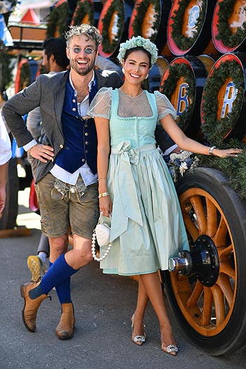 Simon Lohmeyer, Shanice Messina, 189. Oktoberfest - Ingolstadt Village Wiesn im Sch&uuml;tzenzelt in M&uuml;nchen am 25.09.2024 / &copy;Foto: BrauerPhotos / Goran Nitschke 